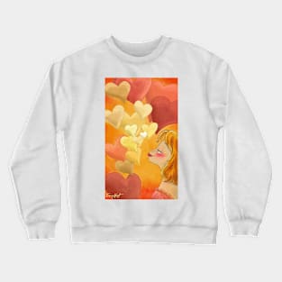 Hearts From a Girl in Love Crewneck Sweatshirt